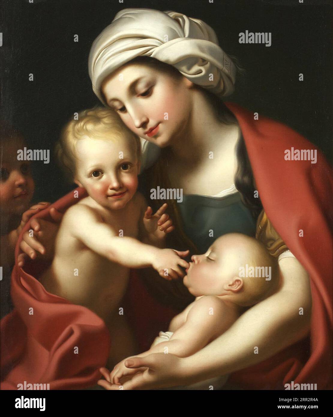 Charity withThree Children circa 1790 by Antonio Cavallucci Stock Photo