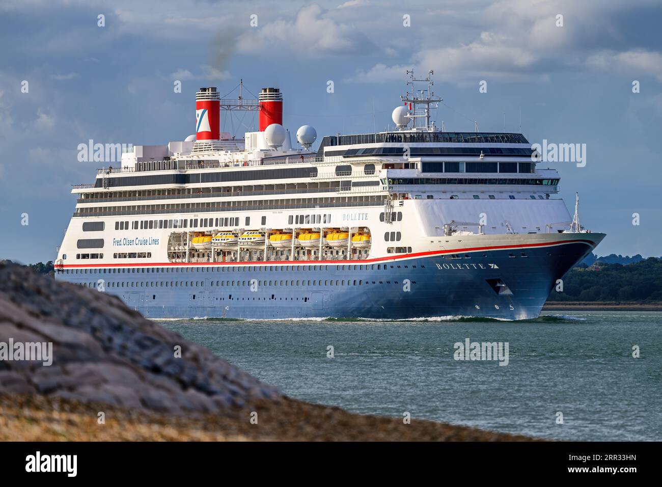 Bolette is a cruise ship operated by Fred. Olsen Cruise Lines. Stock Photo