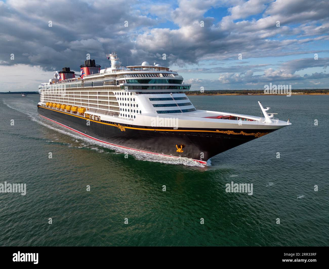 Disney Dream is a cruise ship operated by the Disney Cruise Line, part of the Walt Disney Company. Stock Photo