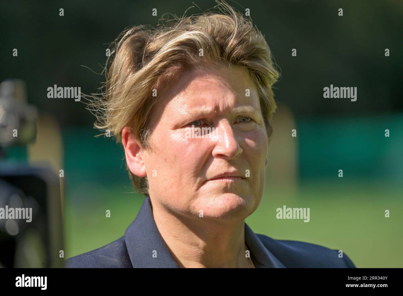 Sarah Dyke MP (LibDem Somerton and Frome) in Victoria Tower Gardens