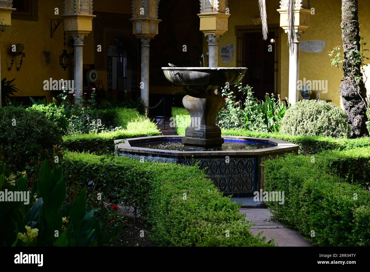 The gardens of Palacio de las Duenas Stock Photo - Alamy