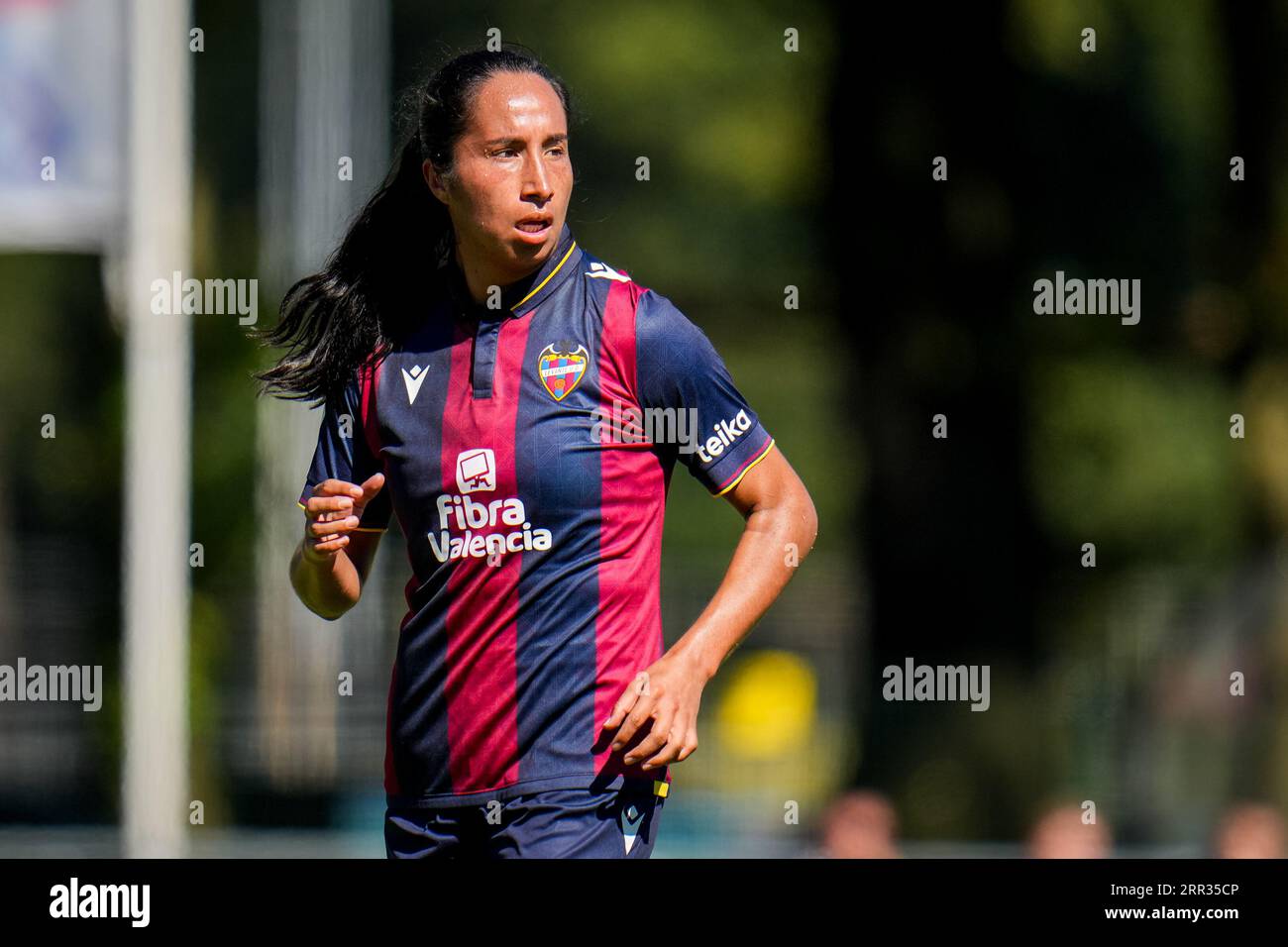 Enschede, Netherlands. 06th Sep, 2023. ENSCHEDE, NETHERLANDS - SEPTEMBER 6: Mayra Ramirez of Levante UD looks on during the UEFA Women's Champions League LP Group 1 Semi Final match between Levante UD and Stjarnan at the Sportpark Schreurserve on September 6, 2023 in Enschede, Netherlands (Photo by Rene Nijhuis/BSR Agency) Credit: BSR Agency/Alamy Live News Stock Photo
