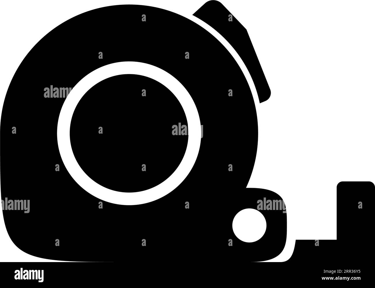 Measuring Tape, Measure Equipment, Yardstick. Flat Vector Icon