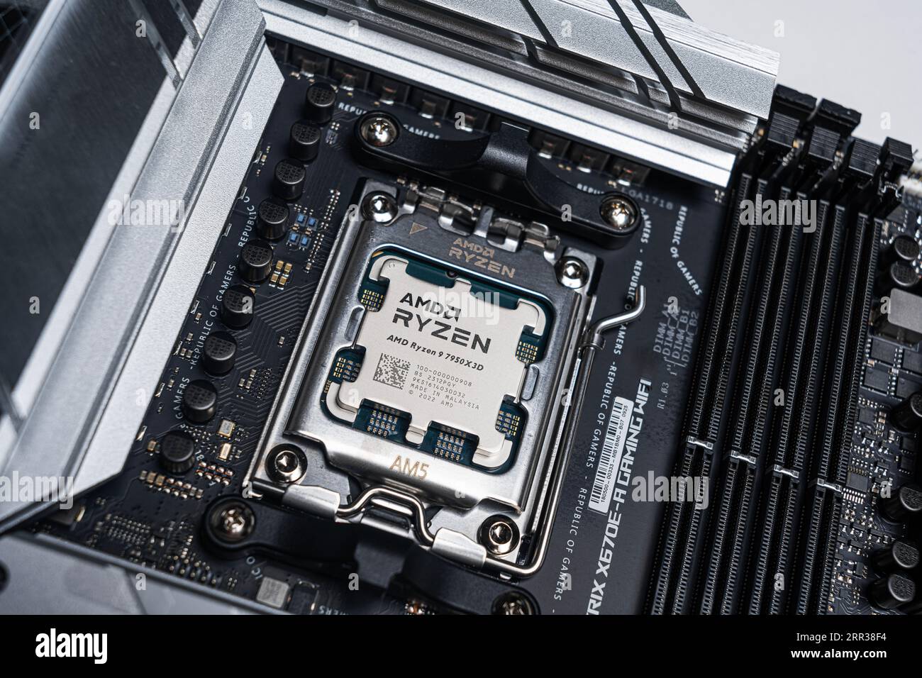 AMD Ryzen 9 7950X3D processor before being installed on the motherboard Stock Photo Alamy