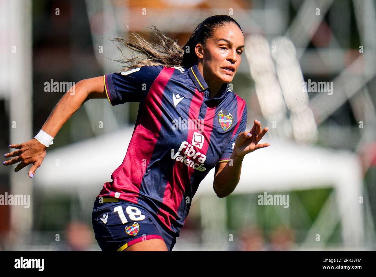 Enschede, Netherlands. 06th Sep, 2023. ENSCHEDE, NETHERLANDS - SEPTEMBER 6: Gabi Nunes of Levante UD looks on during the UEFA Women's Champions League LP Group 1 Semi Final match between Levante UD and Stjarnan at the Sportpark Schreurserve on September 6, 2023 in Enschede, Netherlands (Photo by Rene Nijhuis/BSR Agency) Credit: BSR Agency/Alamy Live News Stock Photo