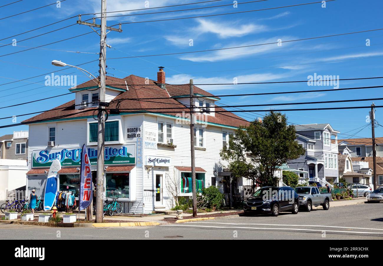 Local Architecture in Surf City Long Beach Island New Jersey USA Stock