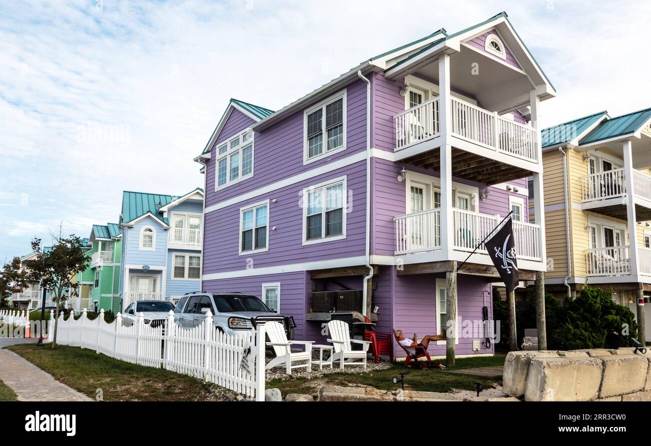 Local Architecture in Surf City Long Beach Island New Jersey USA Stock
