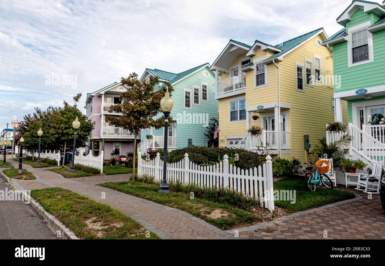 Local Architecture in Surf City Long Beach Island New Jersey USA Stock Photo