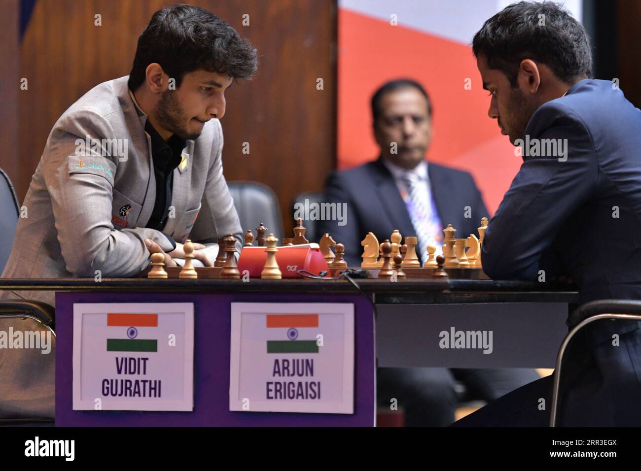 Kolkata, India. 21st Nov, 2019. GM Vidith Gujrathi, Ian Nepomniachtchi,  Viswanathan Anand, Ding Liren, Wesley So, Levon Aronian, Magnus Carlsen,  Hikaru Nakamura, Pentala Harilkrishna and Anish Giri the participating at  Tata steel