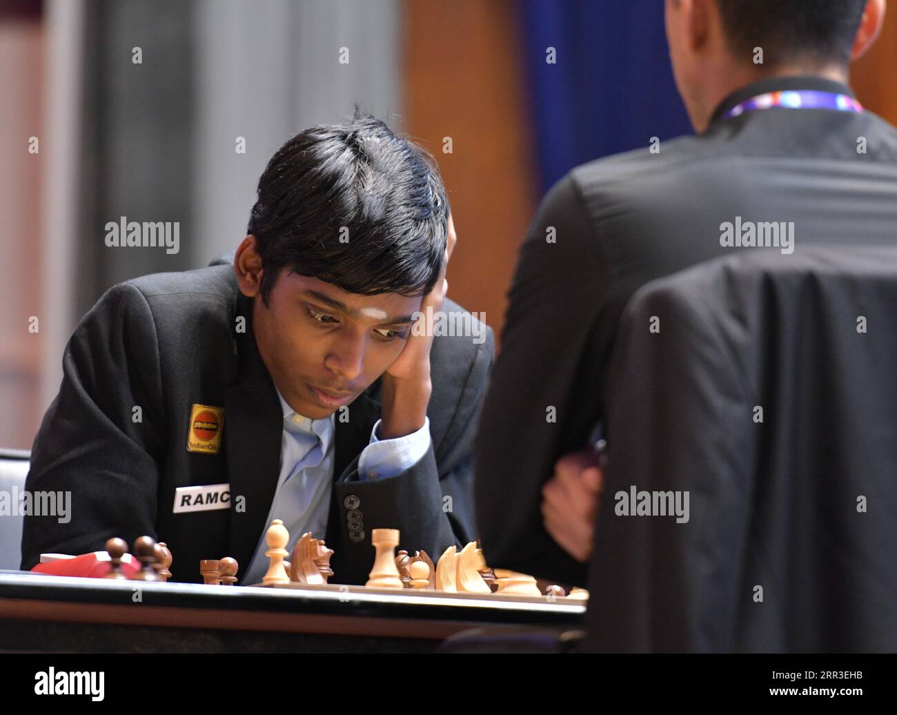 Kolkata, India. 06th Sep, 2023. Indian International chess player  Rameshbabu Praggnanandhaa seen playing in the fifth edition of the Tata  Steel Chess India tournament 2023 at Bhasa Bhavan. (Photo by Dipayan  Bose/SOPA