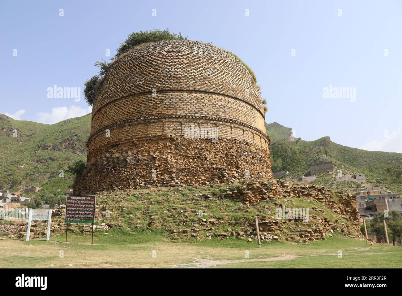 Shingardara Stupa in the Swat Valley of Pakistan Stock Photo