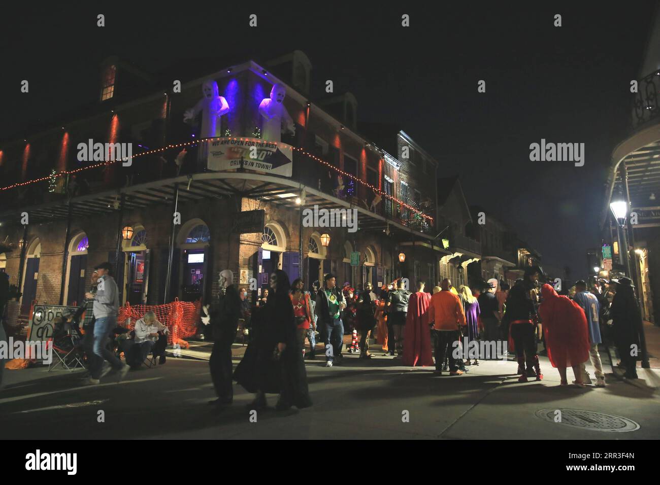 Bourbon street in new orleans halloween hires stock photography and