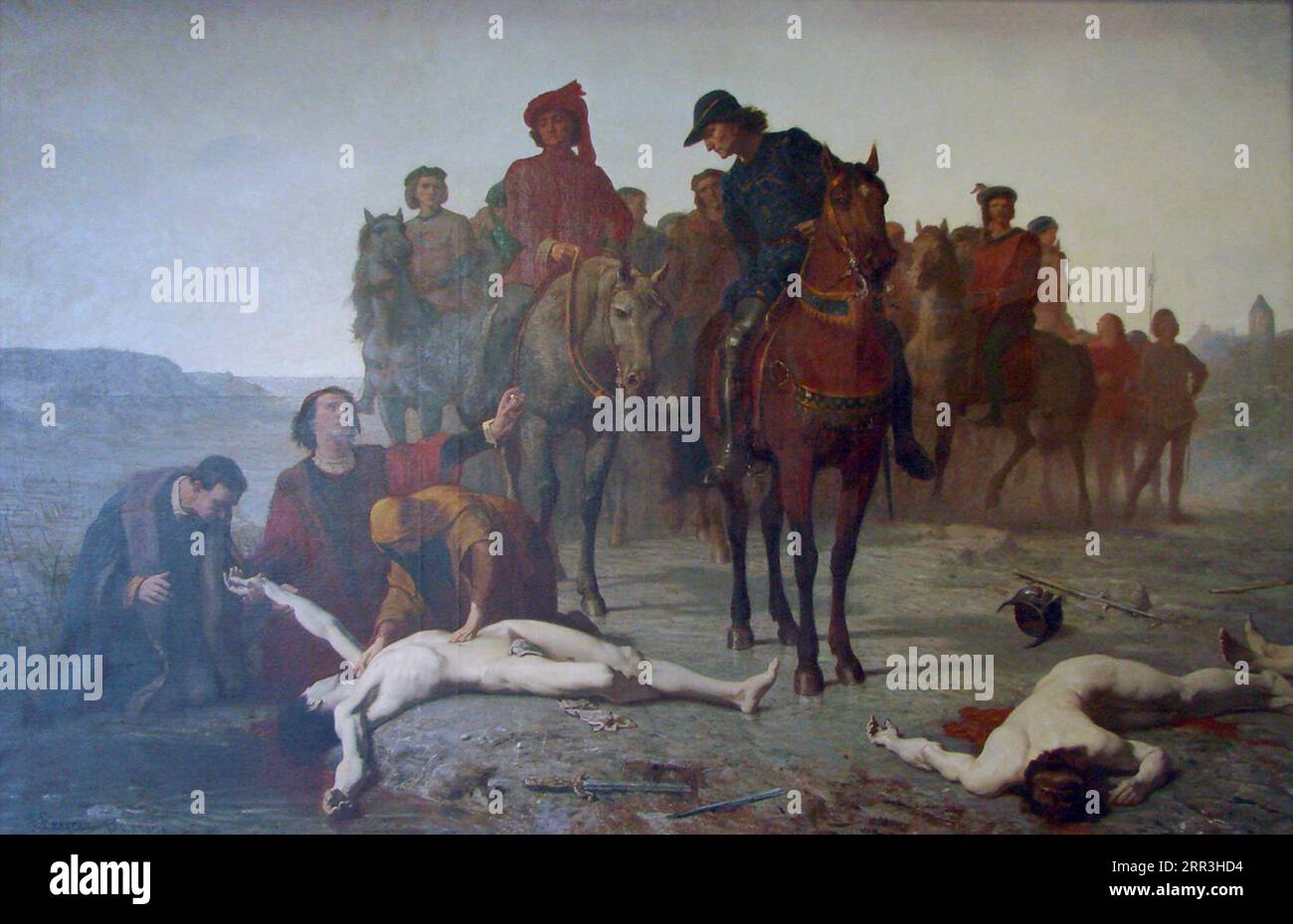 Charles the Bold found after the Battle of Nancy 5/01/08 by Augustin Feyen-Perrin Stock Photo