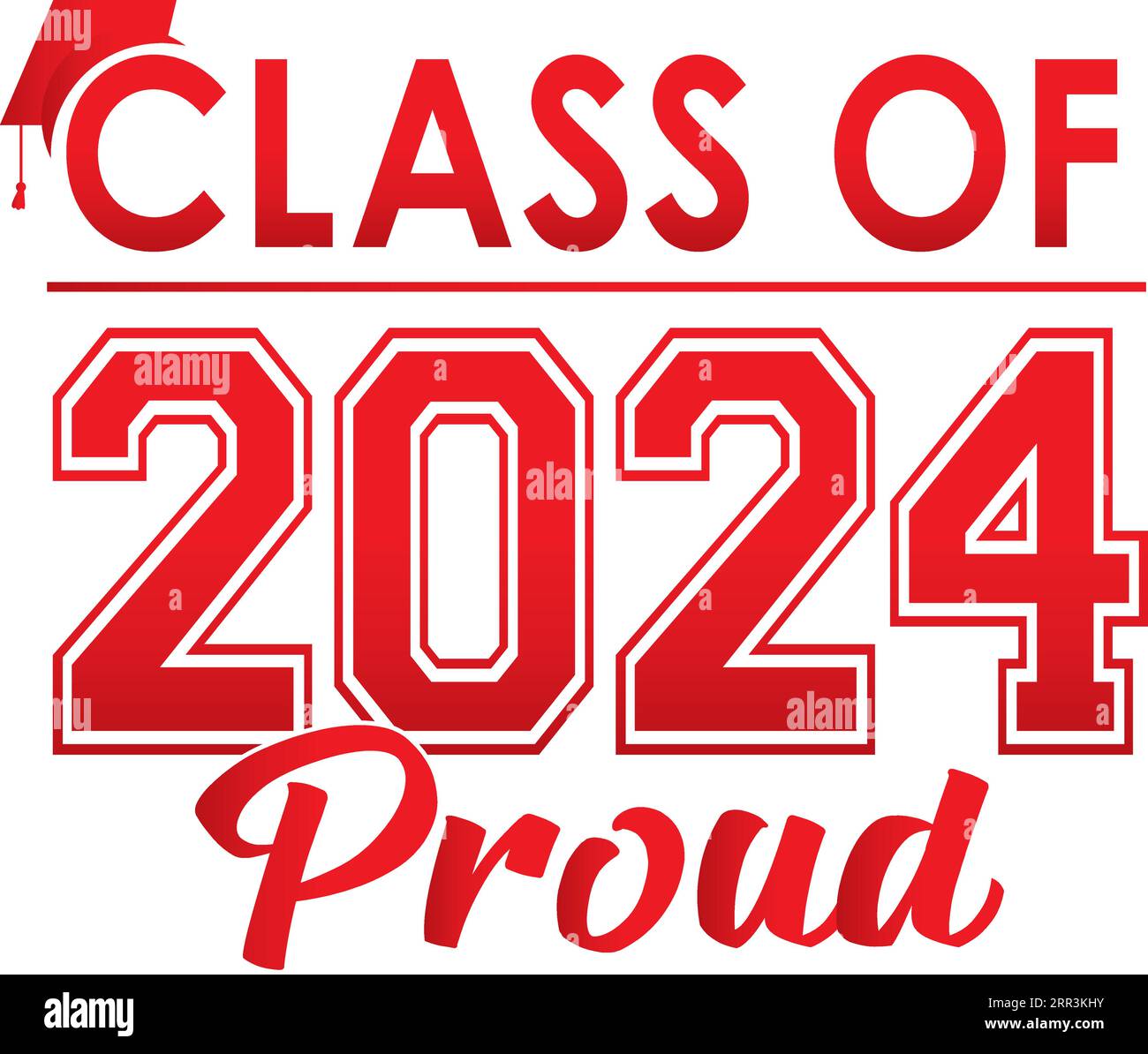 Class of 2024 Proud red graphic Stock Vector Image & Art Alamy