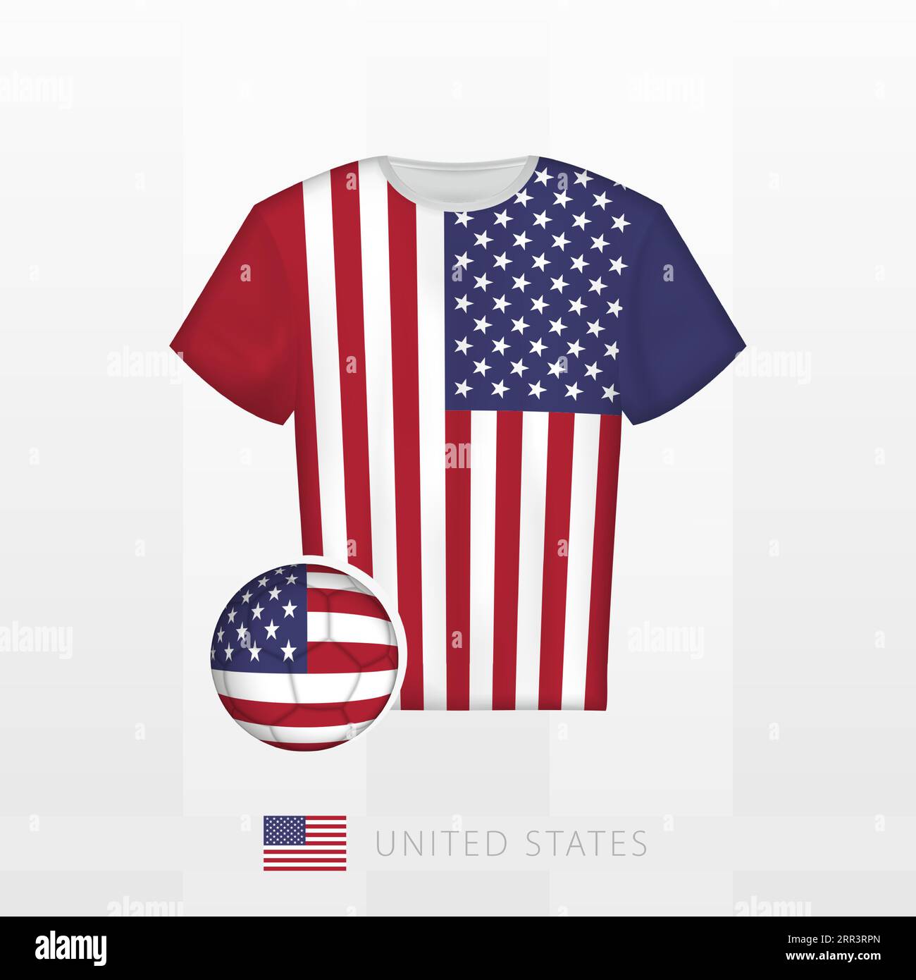 United States Soccer Ball Flag Jersey Shirt - Usa Football United States Soccer Ball Flag Jersey Shirt - Usa Football