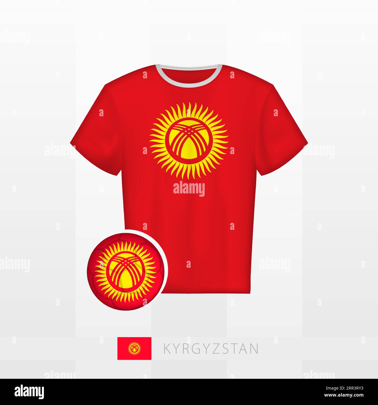 Jersey kyrgyzstan flag Stock Vector Images - Alamy