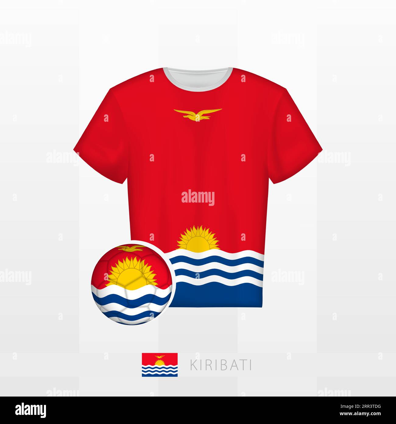 Kiribati T-Shirt Sport/Soccer Jersey Tee Flag Football Kiribati T-Shirt Sport/Soccer Jersey Tee Flag Football