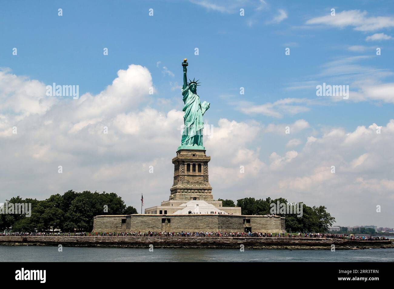 Statue Of Liberty From Far Stock Photo Alamy