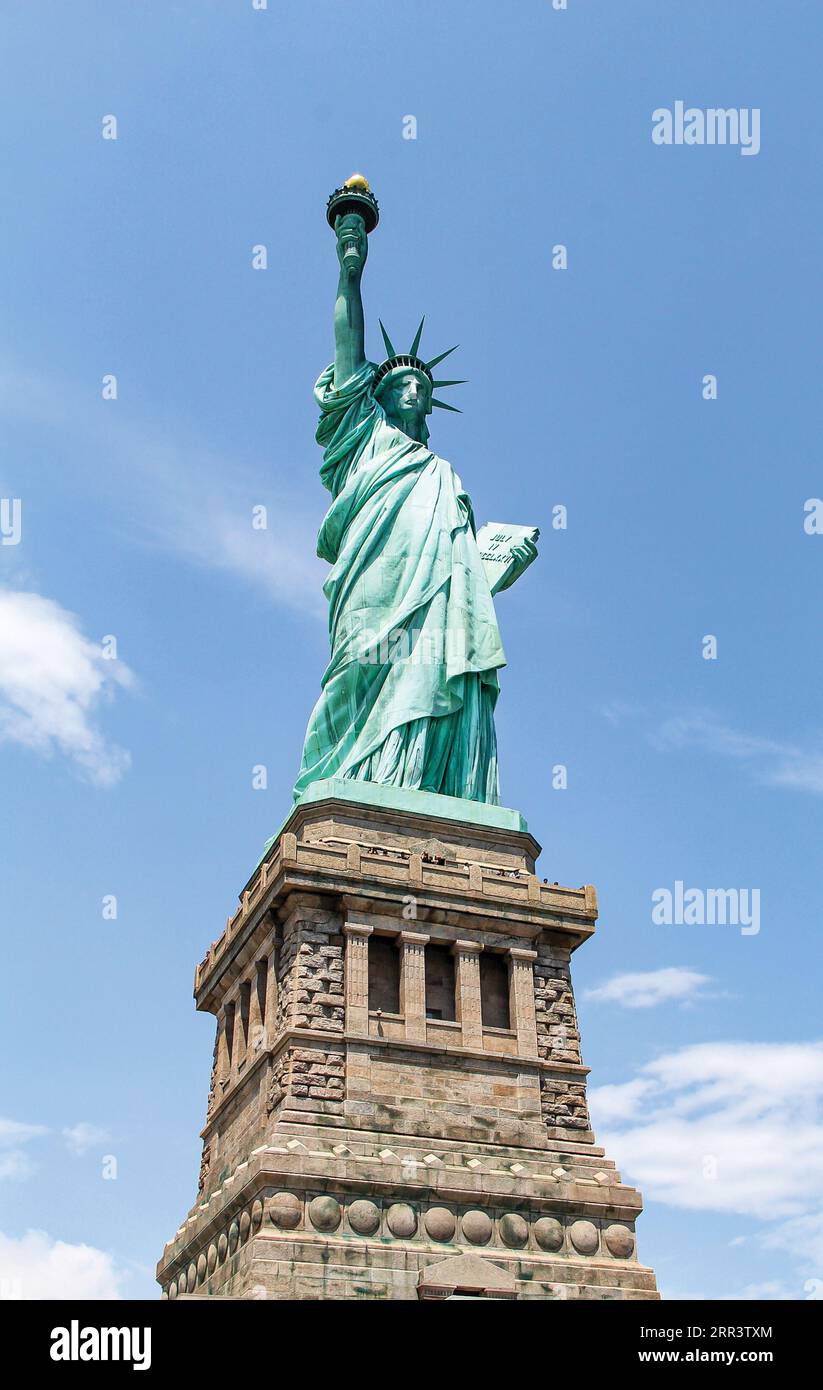 Statue Of Liberty Portrait Form Stock Photo Alamy