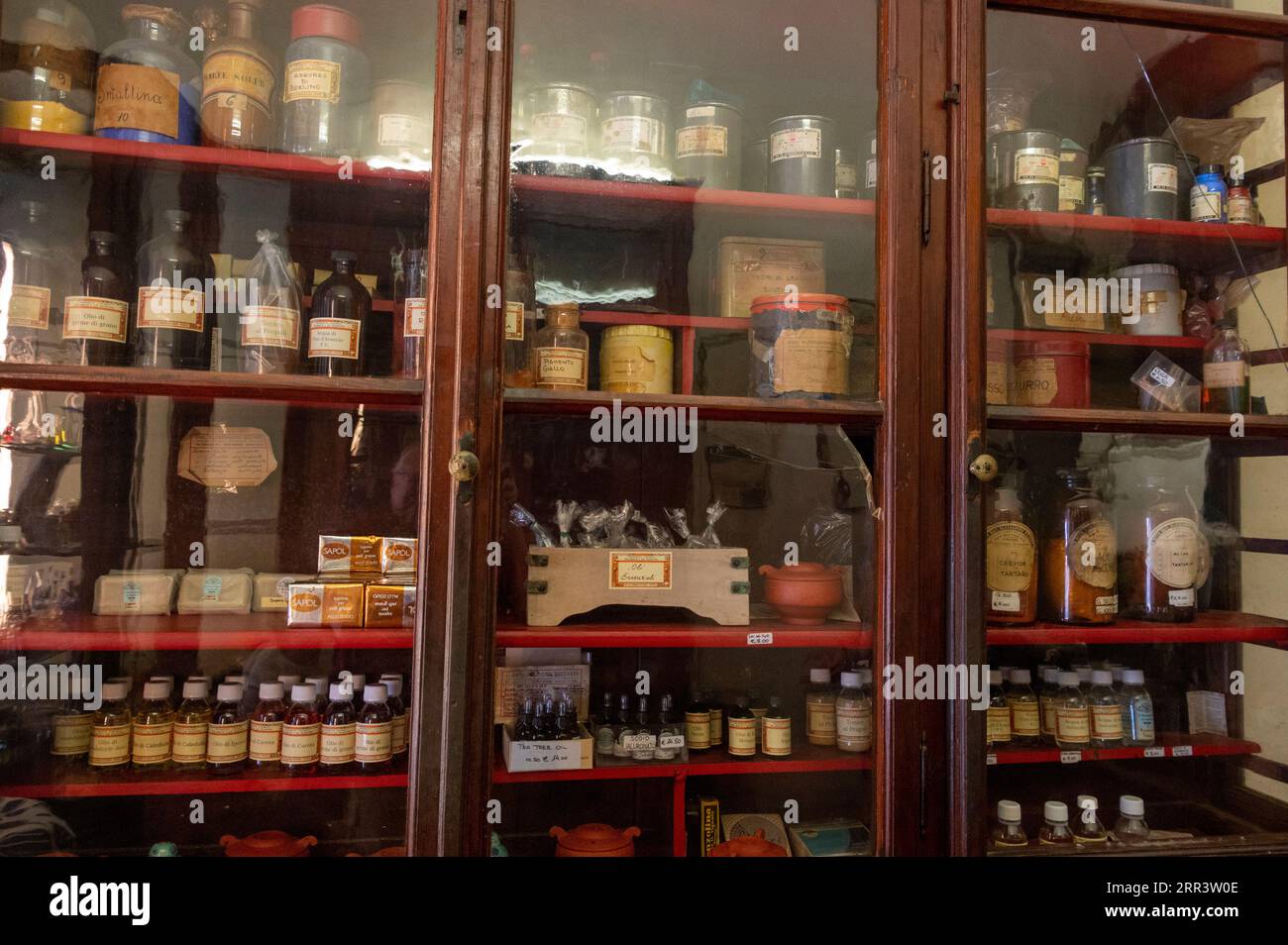 An Old fashioned Family run Shop Display Cabinet In A Time Warp Shop an-old-fashioned-family-run-shop-display-cabinet-in-a-time-warp-shop