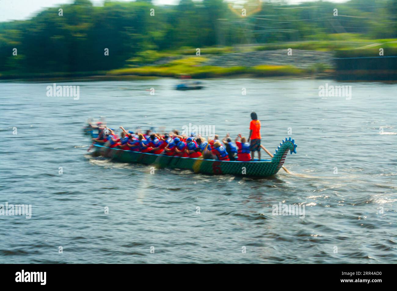 Rhode Island Chinese Dragon Boat Races and Taiwan Day Festival Stock Photo