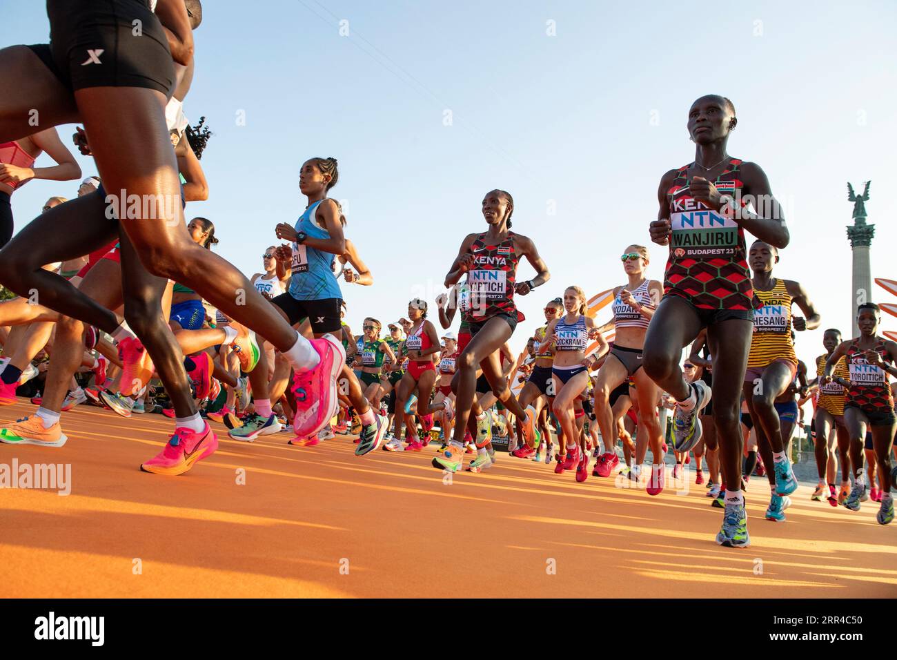 Toroitich Shyline Jepkorir Toroitich of Kenya competing in the women’s marathon ...