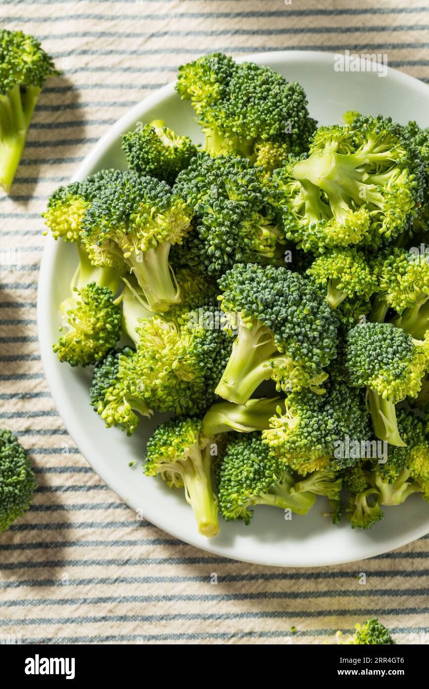 Organic raw broccoli in hi-res stock photography and images - Alamy