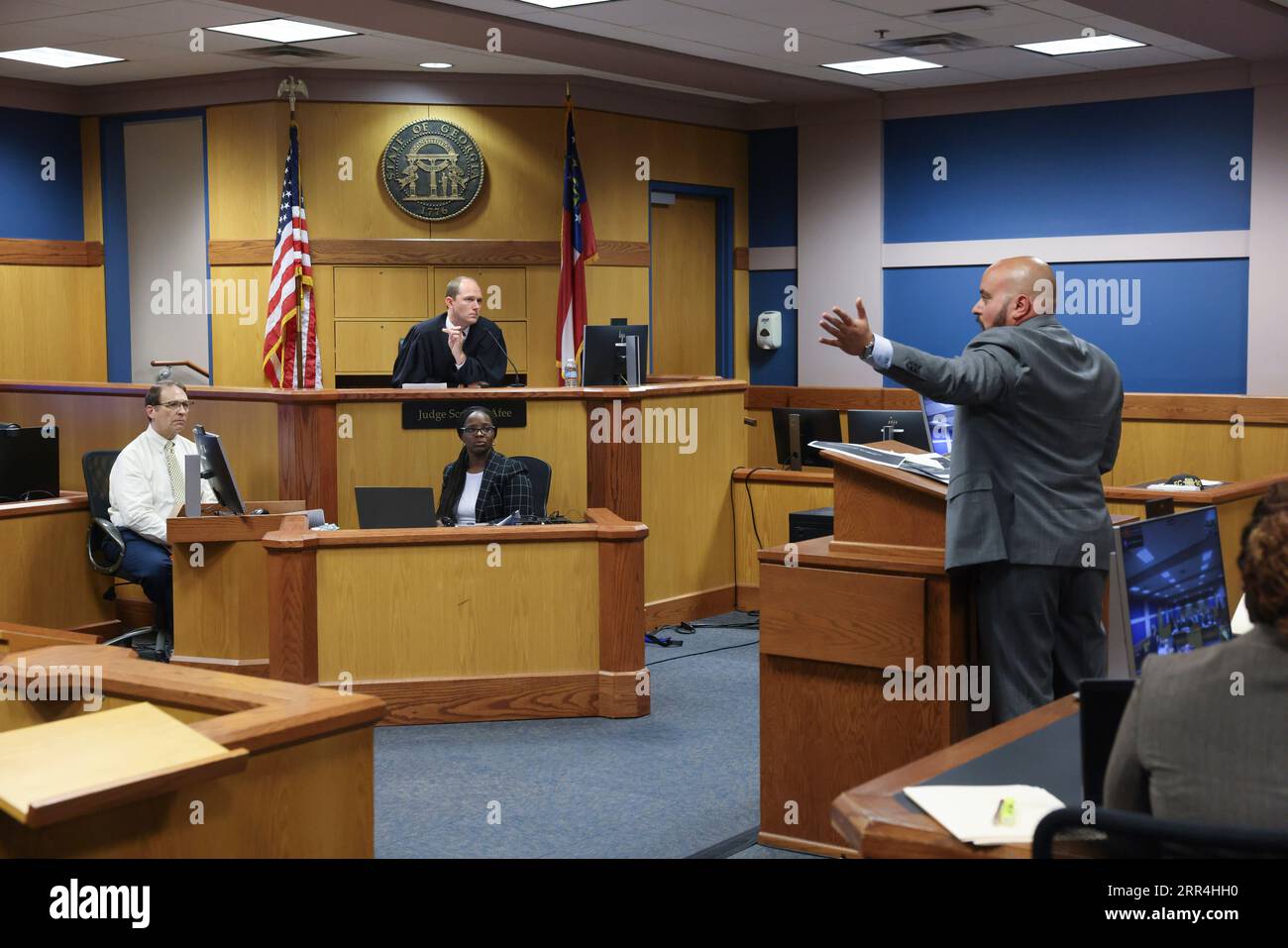 Attorney Scott Grubman, who is defending Chesebro, argues