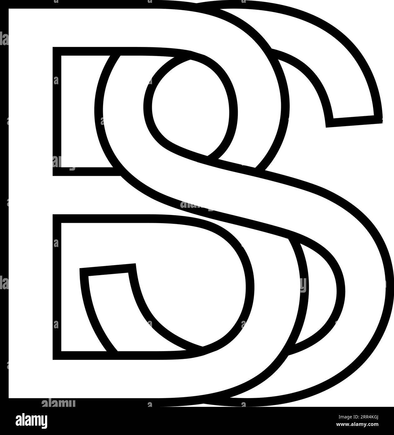 S B Logo Design Black And White Stock Photos & Images - Alamy