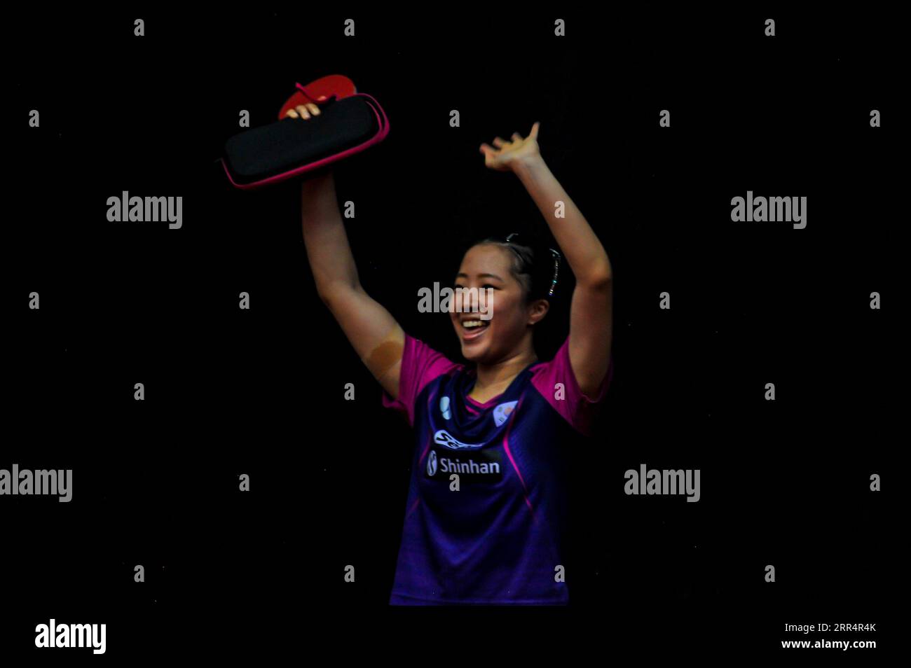 LAGOS, NIGERIA JUNE 18 Shin Yubin of Korea (Winner) during the WTT