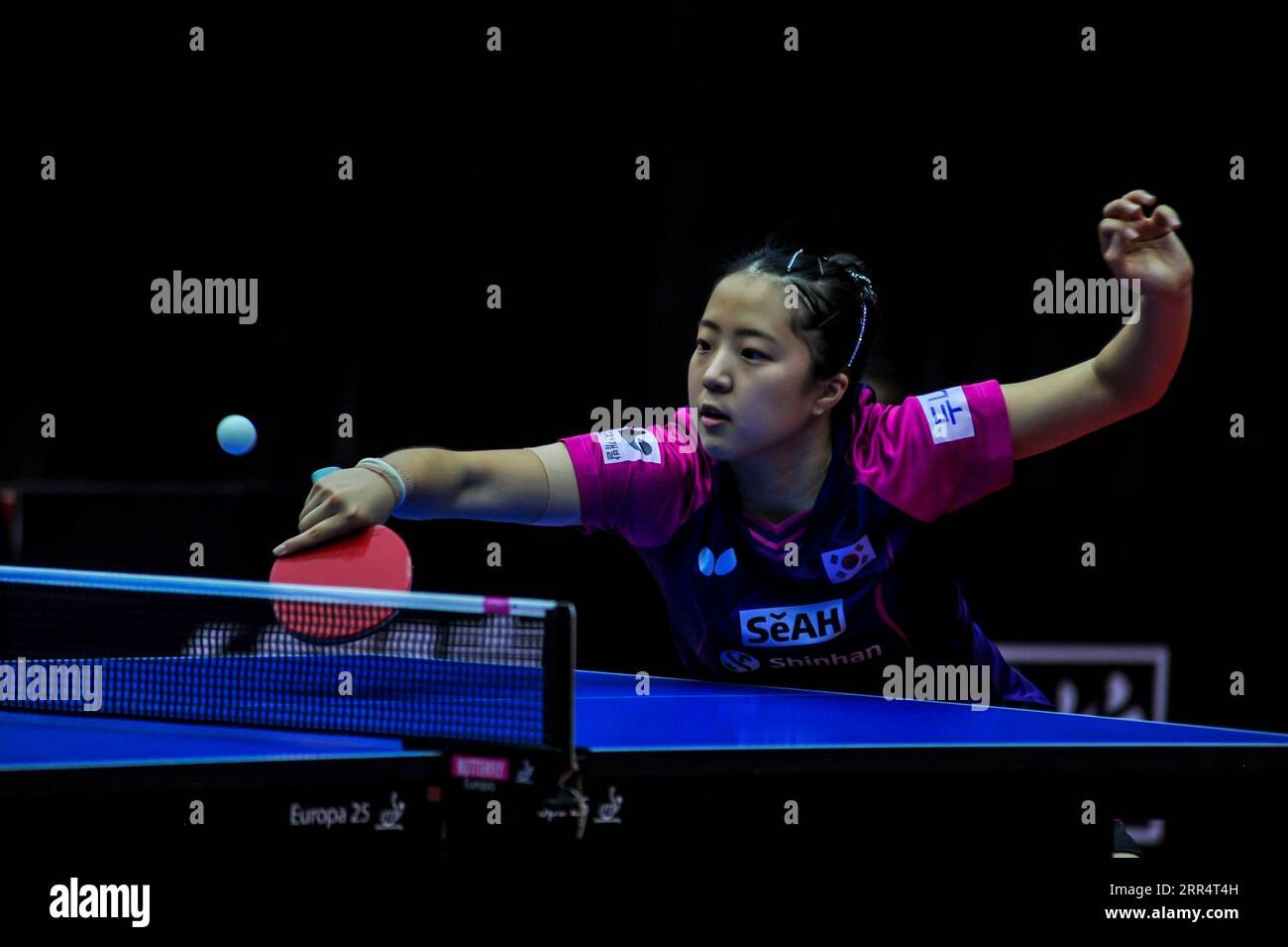 LAGOS, NIGERIA JUNE 18 Shin Yubin of Korea (Winner) during the WTT