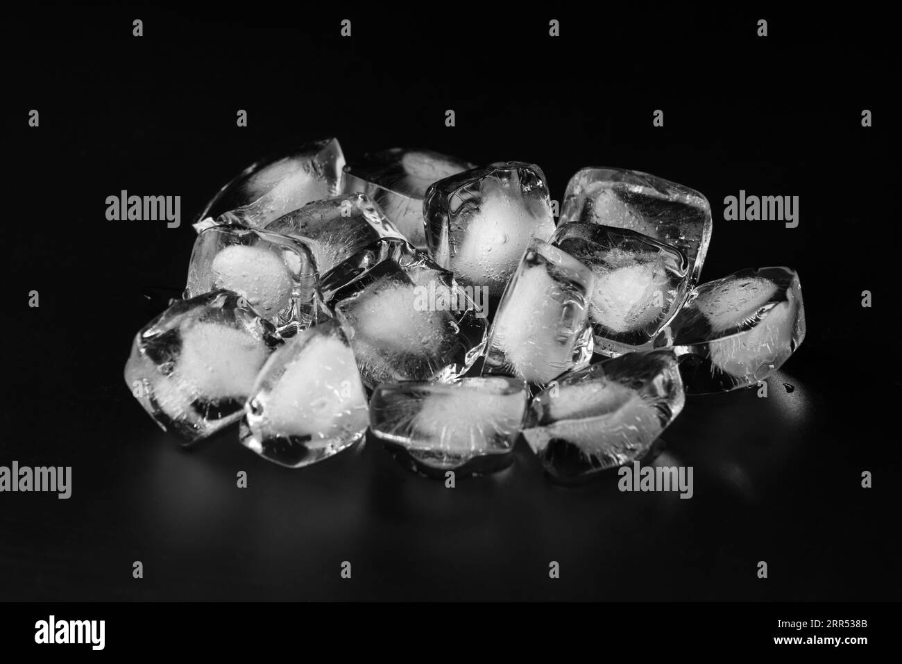Ice cube Black and White Stock Photos & Images - Alamy