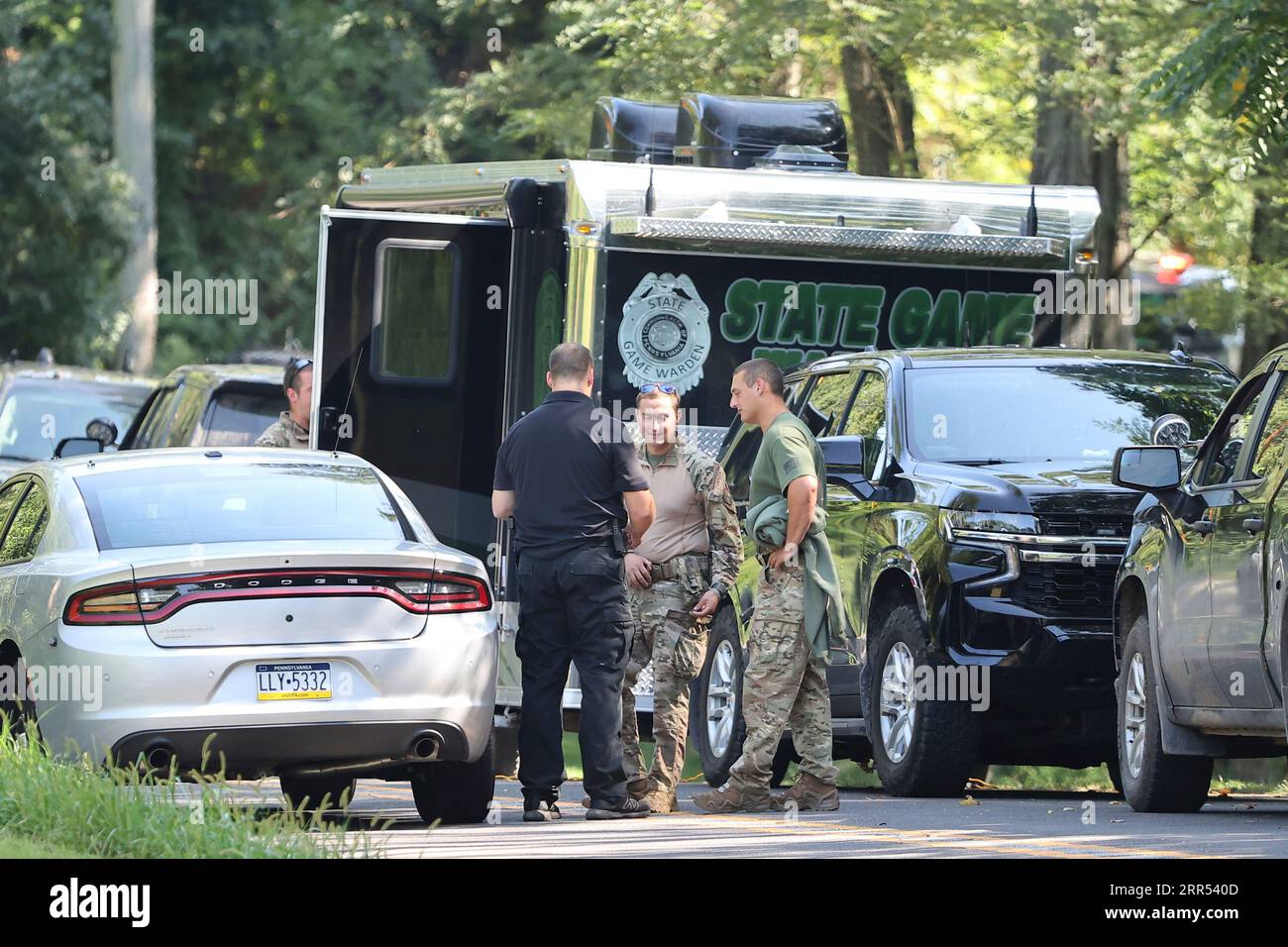 The search continues for Danilo Cavalcante in Pocopson Township, Pa., on  Sunday, Sept. 3, 2023. Murderer Cavalcante was able to escape a prison yard  in suburban Pennsylvania last week by climbing up