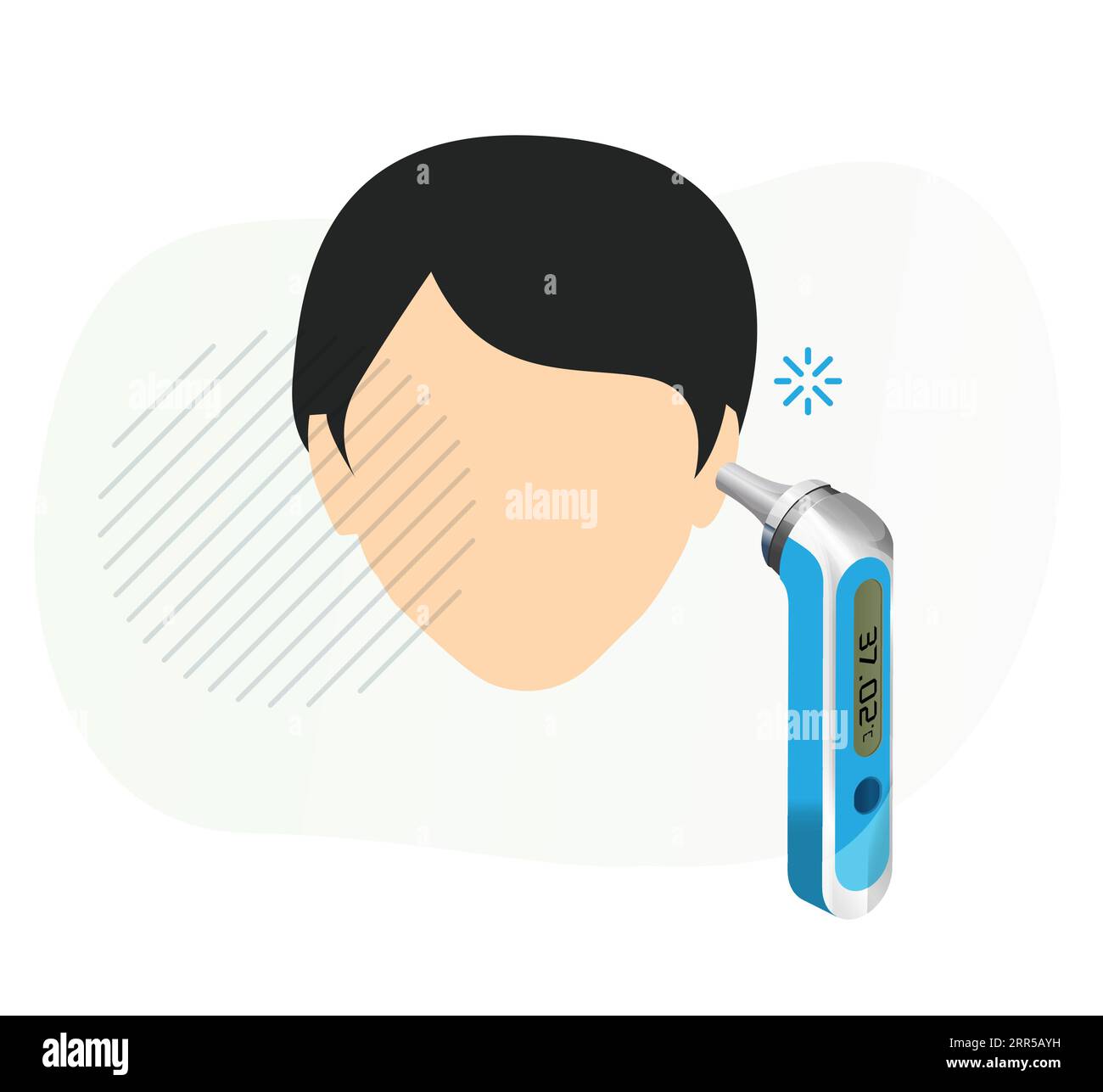 Digital ear thermometer Stock Vector Images Alamy