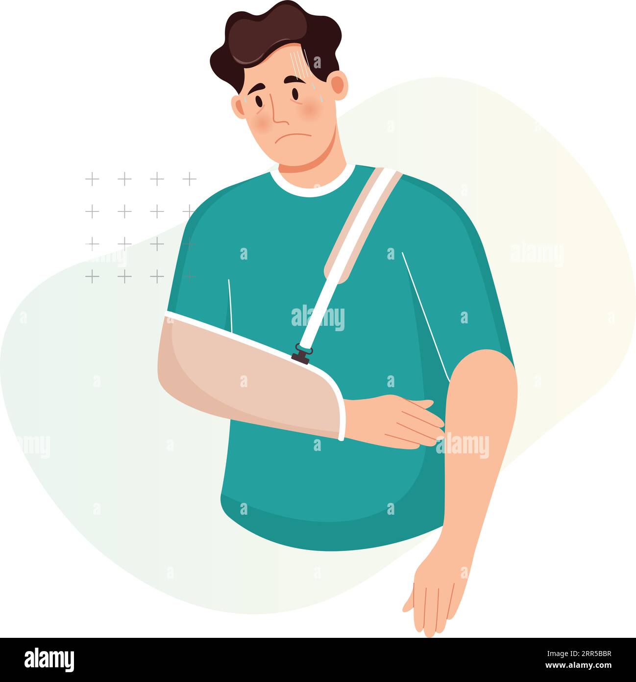 Hand Fracture Dislocation of arm Stock Illustration as EPS 10 File