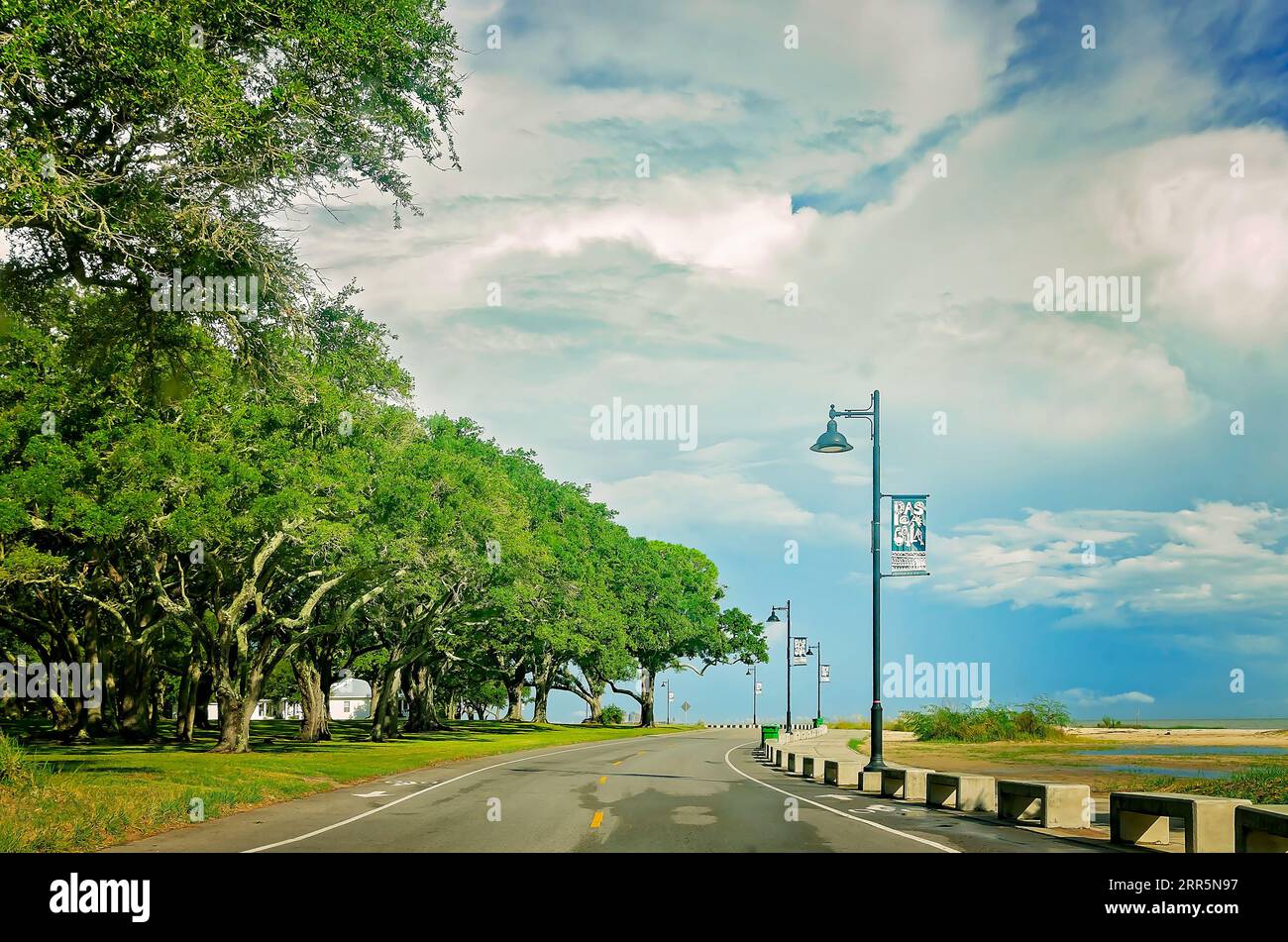 The Pascagoula Beachfront Promenade, overlooking the Mississippi Sound