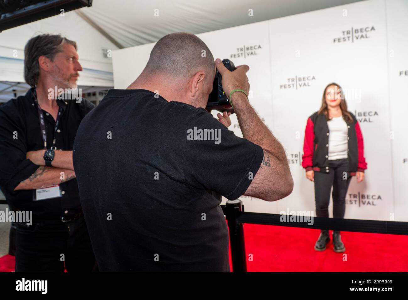 New York, NY, USA. 9th June, 2023. Film red carpet photographer. (Credit Image: © John Marshall Mantel/ZUMA Press Wire) EDITORIAL USAGE ONLY! Not for Commercial USAGE! Stock Photo