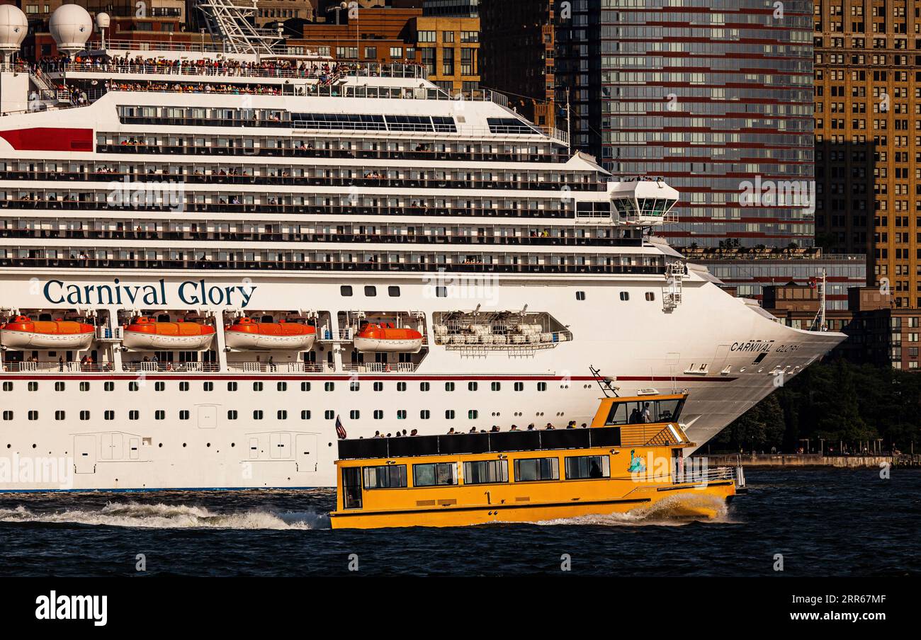 Cruise Ship Carnival Glory New York Harbor Manhattan New York, New York