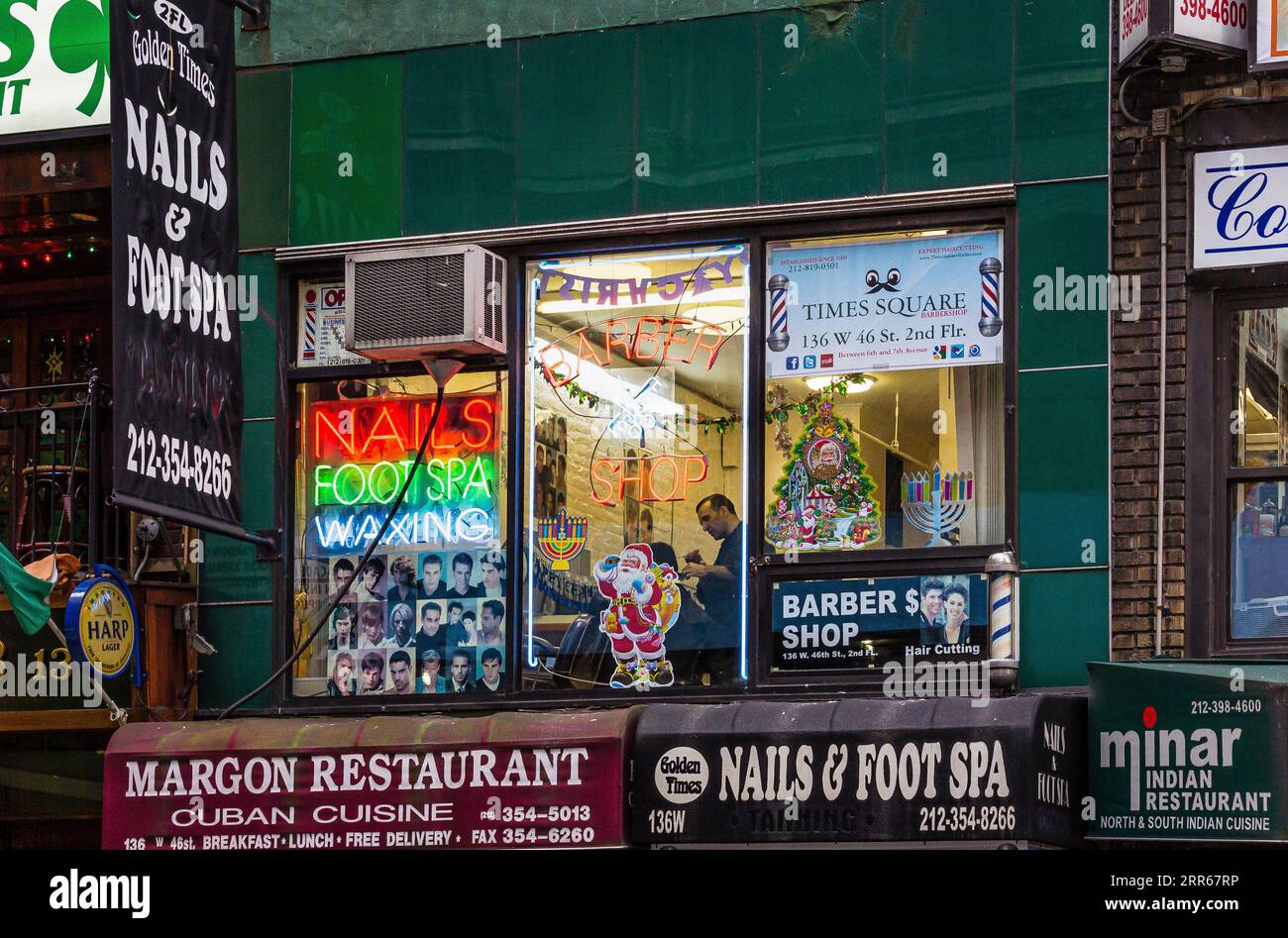 Barber Shop Times Square Theater District Manhattan New York, New York