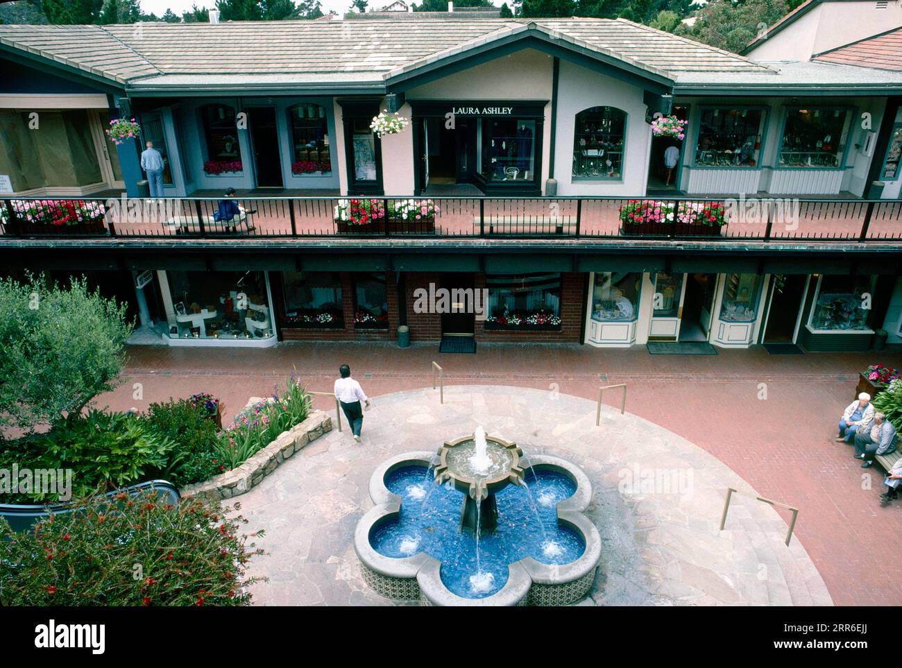 Carmel Plaza Shopping Center, Carmel, California, USA Stock Photo