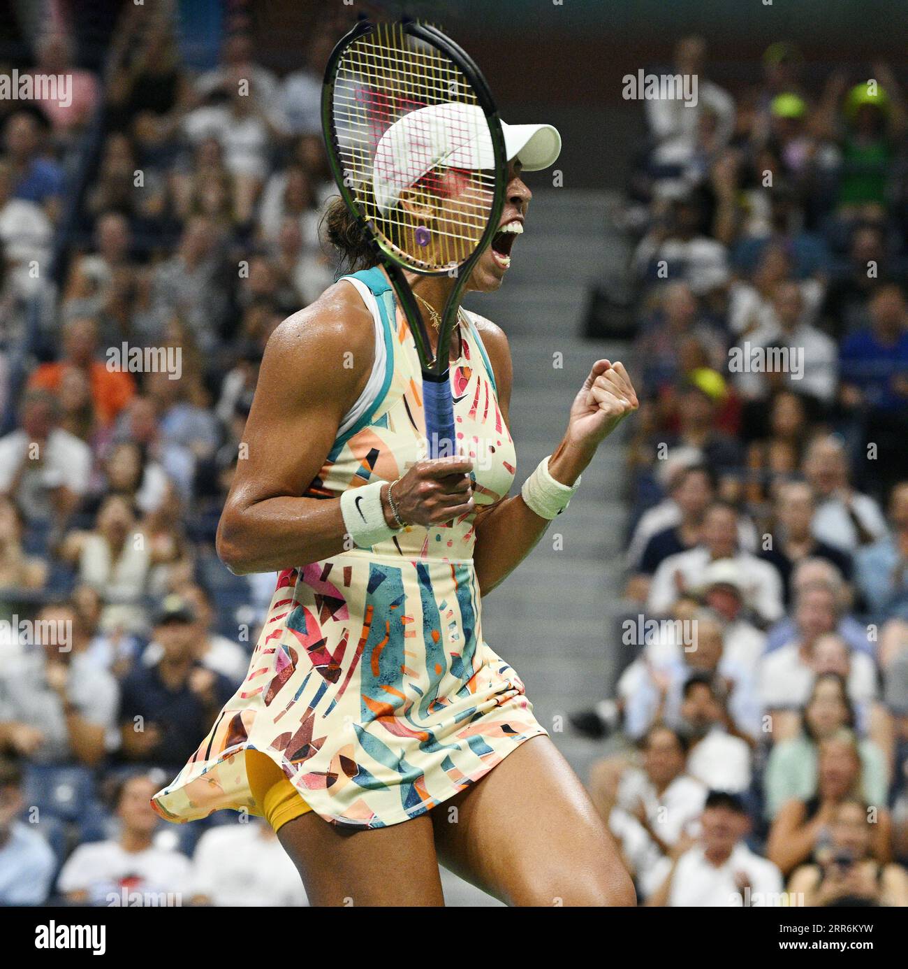 US Open Flushing Meadows New York, USA. 06th Sep, 2023. Day 10 Madison Keys (USA) wins quarter