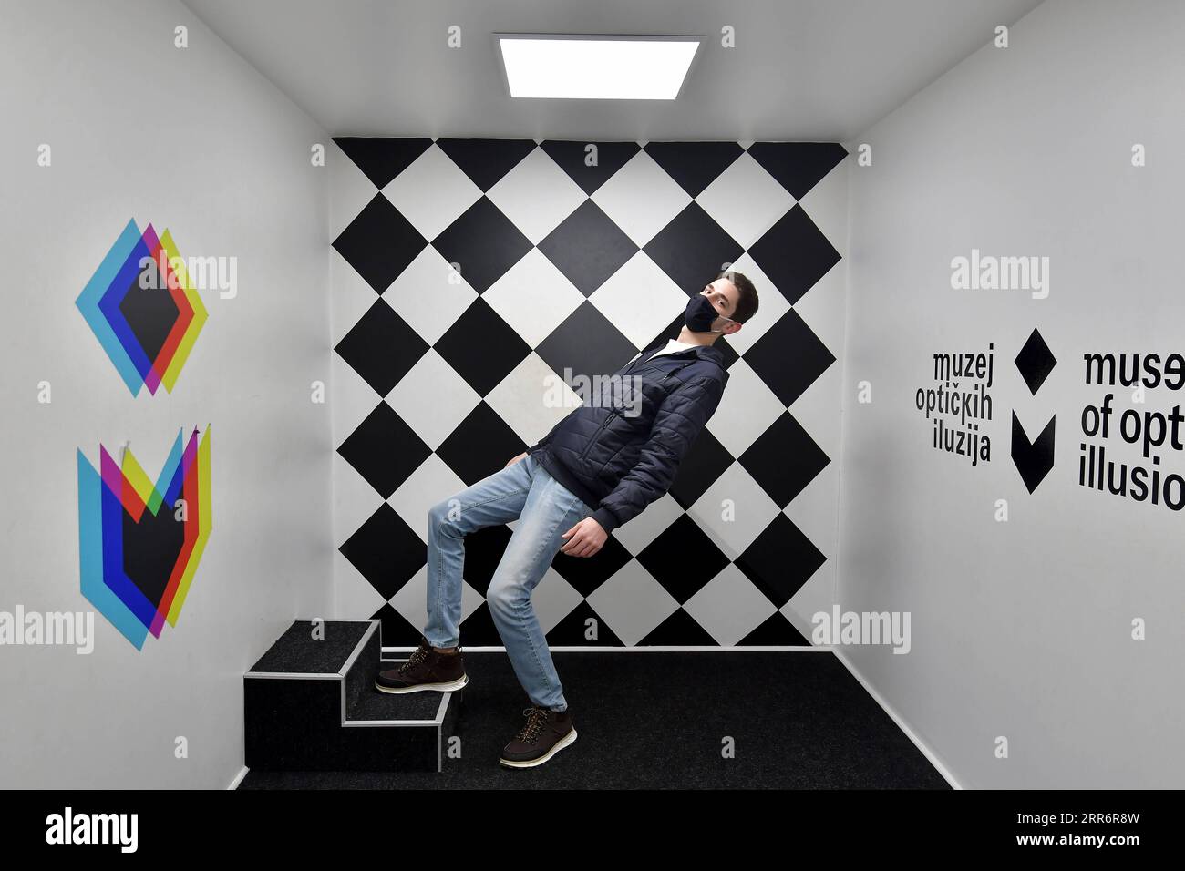 210225 SARAJEVO, Feb. 25, 2021 A man poses for a photo in the