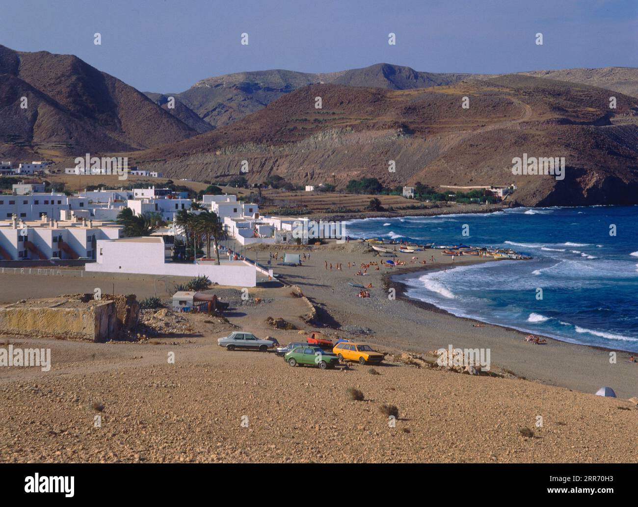 PLAYA. Location EXTERIOR. LA ISLETA. Almería. SPAIN Stock Photo Alamy