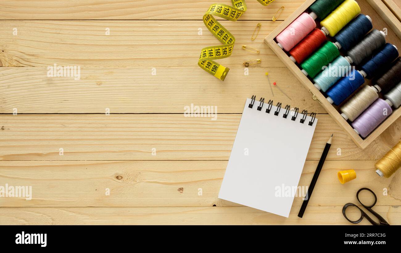 Rolls of silk thread hi-res stock photography and images - Alamy