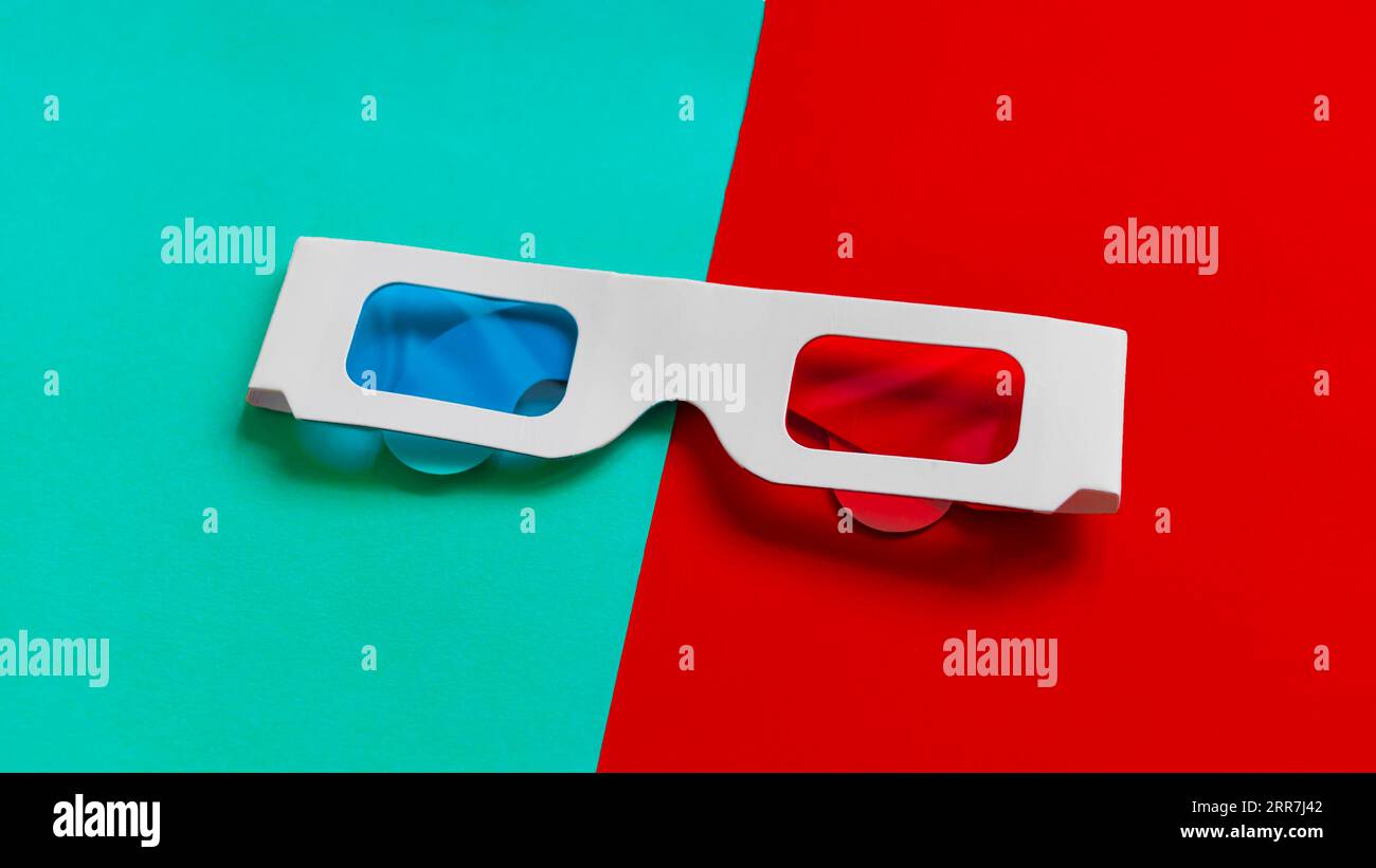 Carton 3d glasses Stock Photo - Alamy