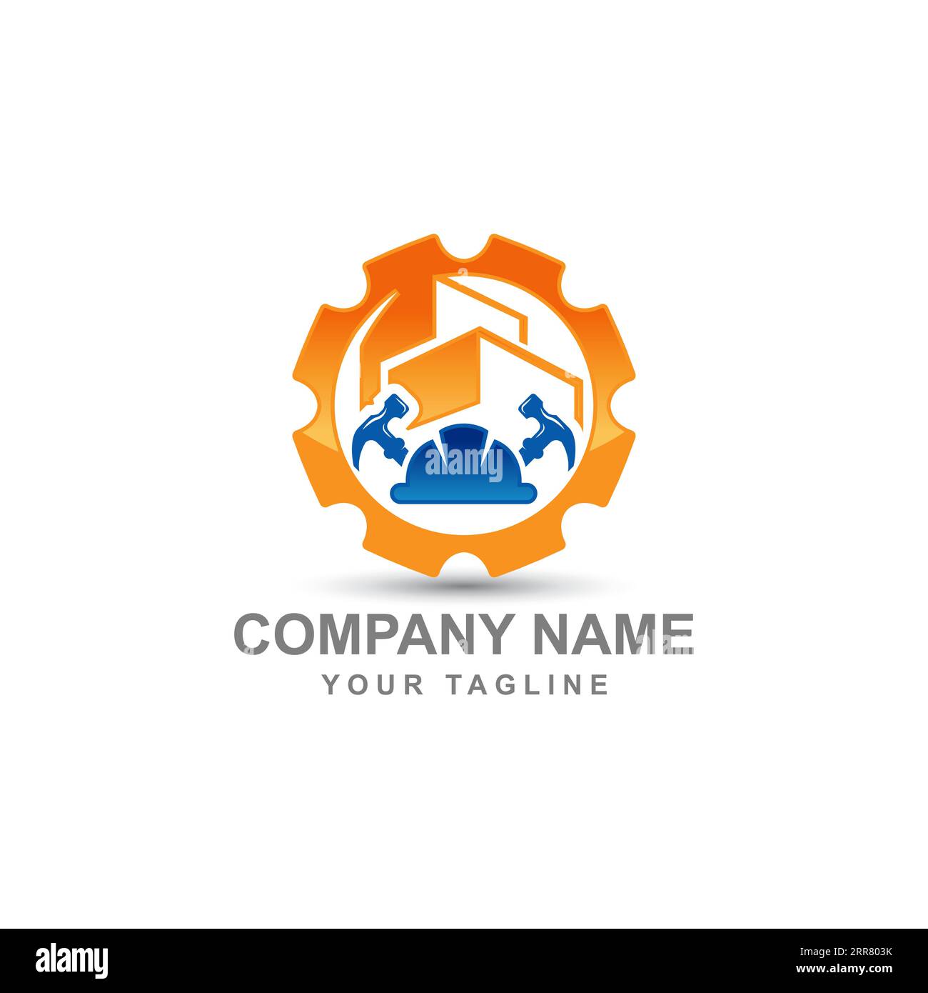 Illustration vector graphic of Construction, home repair, and Building Concept Logo Design template.EPS 10 Stock Vector