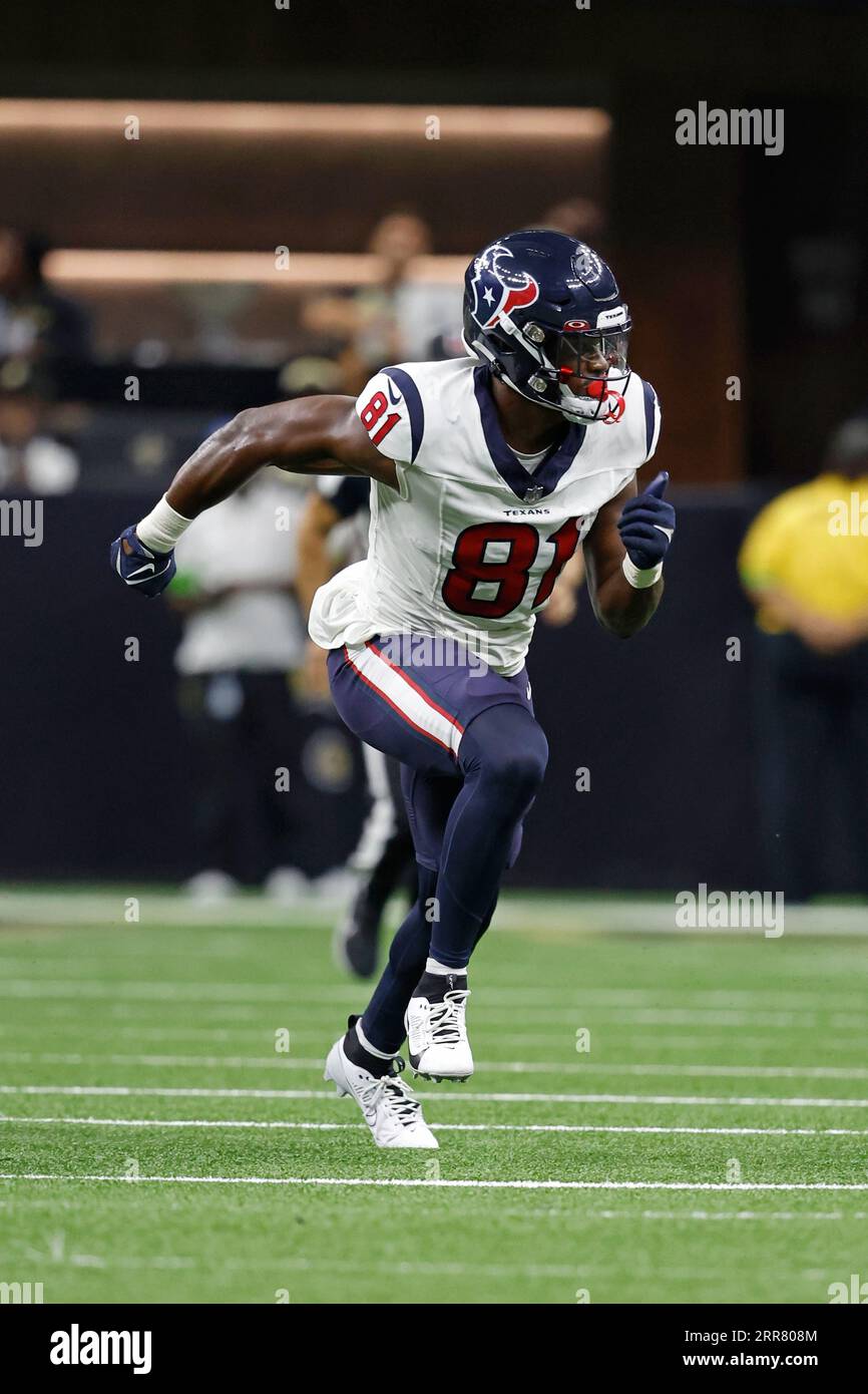 Houston Texans tight end Jordan Murray 81 in action during an