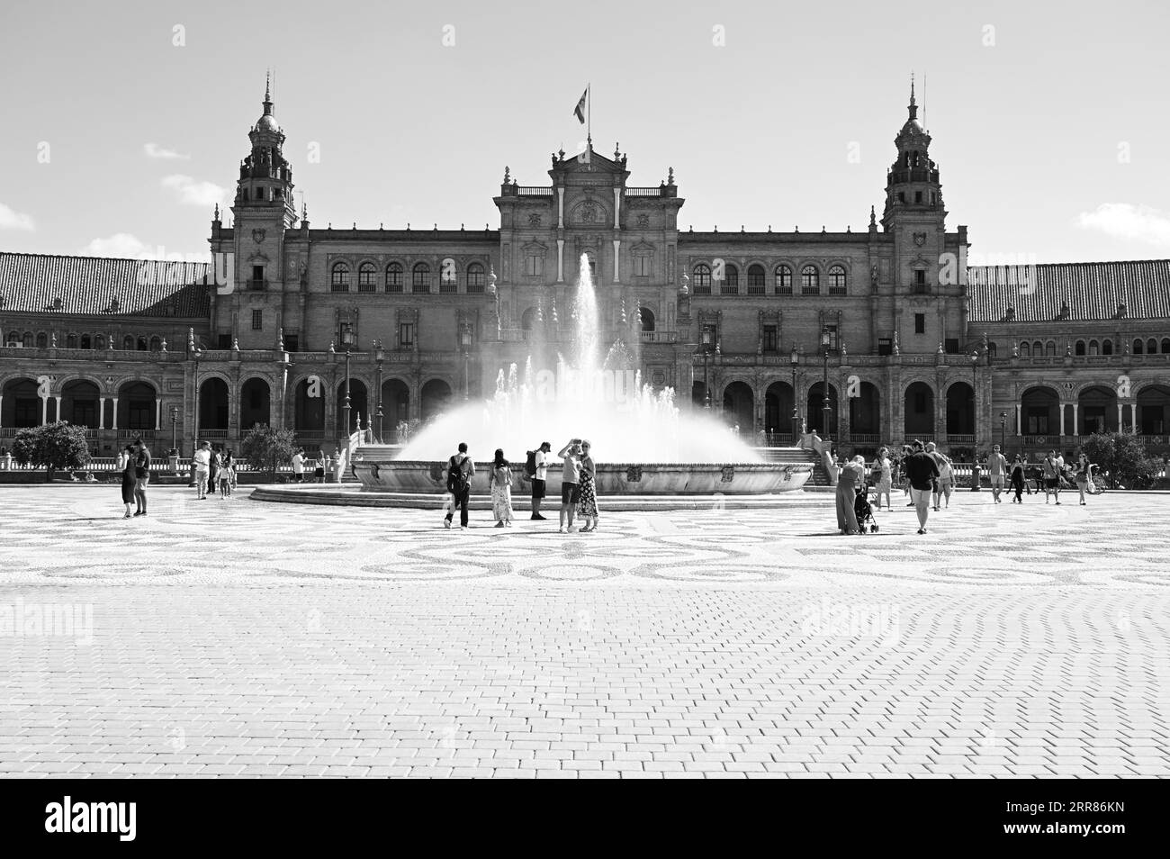 Plaza de Espana in Seville Stock Photo