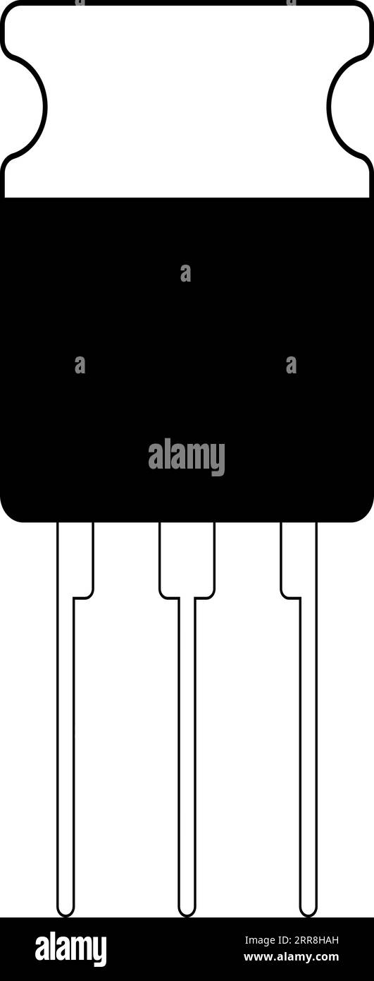 transistor is a semiconductor element icon Stock Vector Image & Art Alamy