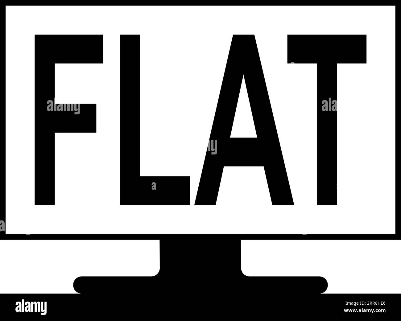 flat screen monitor icon Stock Vector Image & Art - Alamy